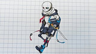 How to draw Sans All Aus Sans Unknown Sans Cách vẽ Sans đơn giản [upl. by Adama]