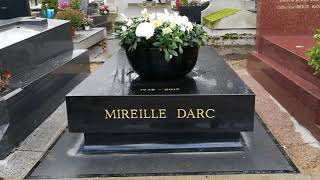 TOMBE DE MIREILLE DARC AU CIMETIERE DU MONTPARNASSE [upl. by Mettah]