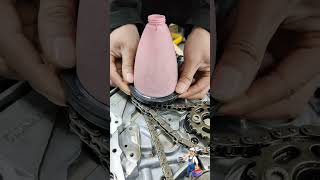 Crakshaft oilseal replacement shorts automobile mechanic mechanical mechanist tools trending [upl. by Ellerahs]