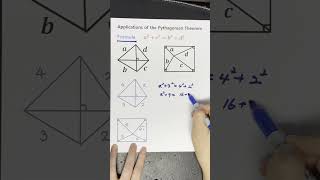 Math Exam Hack MEMORIZE this 🤩🔈 pythagoreantheorem shortcut [upl. by Guilbert97]