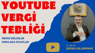 Youtube Vergisi İstisna Tebliği  Bağkur  Devlet memurları  Belge 2022 öncesi adsense kazançları [upl. by Chan464]