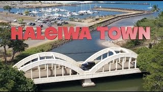 Haleiwa Town LIVE from the Drone  North Shore Oahu [upl. by Ainegue]