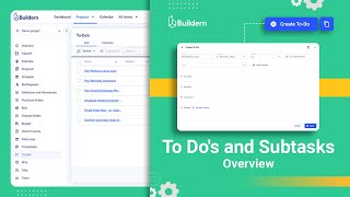 To Dos and Subtasks Overview [upl. by Aiceila]