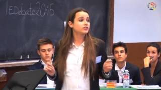 Final VI Torneo Escolar de Debate Comunidad de Madrid 2015 [upl. by Ahsenek]