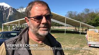 78 Oberwalliser Tambouren und Pfeiferfest Erschmatt Interview mit Werner Locher [upl. by Aia]