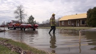 Plusieurs secteurs inondés dans VaudreuilSoulanges [upl. by Ziladnerb]