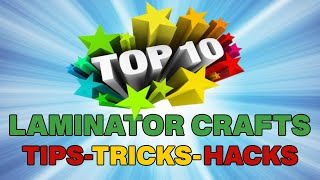 💥10 BEST EVER LAMINATOR CRAFTS💥 HAPPY NEW YEAR [upl. by Yrollam923]