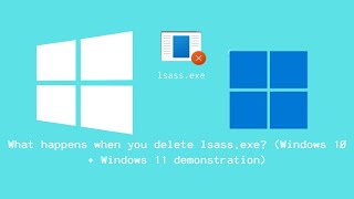 What happens when you kill lsassexe in the task manager Windows 10  Windows 11 demonstration [upl. by Sipple]