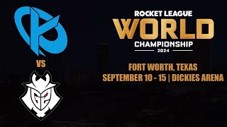 KCorp vs G2 Stride  Final Day  Rocket League World Championship 2024 [upl. by Ahselat]