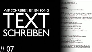 07 Wie schreibt man einen Text So klappt´s bei mir  Wir schreiben einen Song [upl. by Ellekcim]