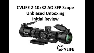 CVLIFE 210x32 AO Rifle Scope Initial Unboxing amp Detailed Review  See description to save [upl. by Laikeze]