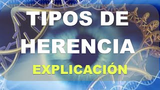 Tipos de herencia Dominante vs Recesiva Explicación [upl. by Snapp]