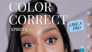 How to Color Correct dark marks  hyperpigmentation  dark circles and melasma on Brown Skin [upl. by Moises797]