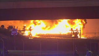 Community reacts after massive truck fire off I55 near Valero plant [upl. by Ateloiv761]