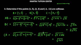 3 Determine if the points 1 5 2 3 and 2 11 are collinear [upl. by Jeniffer]