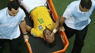 Injury puts Brazils Neymar out of World Cup [upl. by Berhley567]