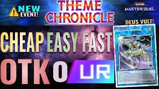 Theme Chronicles 0 UR Crusadia Black Garden Easiest Cheapest Fastest OTK  YuGiOh Master Duel [upl. by Strohl]