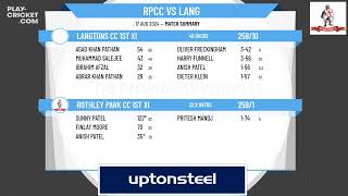 Rothley Park CC 1st XI v Langtons CC 1st XI [upl. by Aleda795]