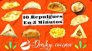 Repulgue de Empanadas 10 TIPOS Diferentes PASO A PASO para principiantes En 5 MINUTOS empanadas [upl. by Nue]