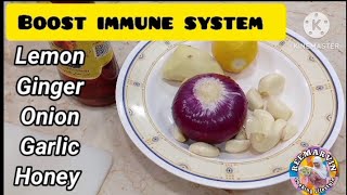 HOW TO MAKE IMMUNE SYSTEM BOOSTER At Home antioxidantantibacterialReemarvincookinglifestyle [upl. by Pine585]