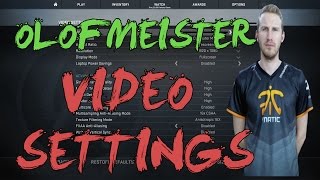 CSGO fnatic Olofmeister video settings 2016 [upl. by Markus]