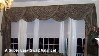 A SUPER Easy Swag Valance Anyone Can Make [upl. by Ardnahcal]