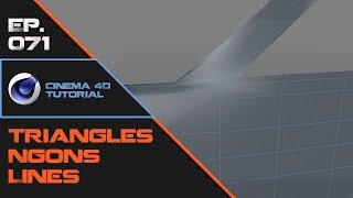 Resolving Triangles Ngons and Reducing Lines in Cinema 4D [upl. by Nowahs]