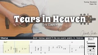 Tears in Heaven  Eric Clapton  Fingerstyle Guitar  TAB  Chords  Lyrics [upl. by Eatnoj]