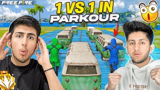 Parkour 1 Vs 1 With As Gaming😍🤣Noob Vs Pro In Parkour  Free Fire India [upl. by Hull584]