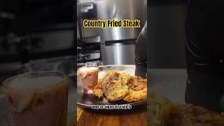 I tried making country fried steakMississippikweenofficial southerncooking steak breakfast [upl. by Llebpmac]