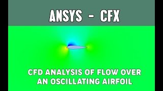 Flow over an oscillating airfoil  Ansys CFX  Heave mode oscillation [upl. by Allveta]