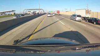 Chicagoland Driving  Tristate Tollway from the South side past Ohare [upl. by Ozzy160]