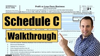 How to Fill out Schedule C Form 1040 – Sole Proprietorship Taxes [upl. by Zelda]