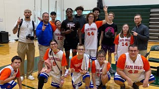 I got invited to a special Olympic high school basketball game  THEY WENT CRAZY [upl. by Ruperto]