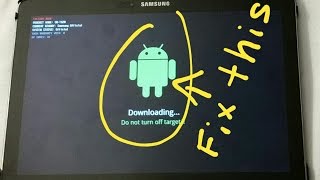 How to restore and exit download mode on Samsung Tab Pro Tablet Repair Odin Mode [upl. by Eelah]