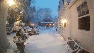 Winter Storm Time lapse  30quot of snow in 38 seconds [upl. by Olivero]