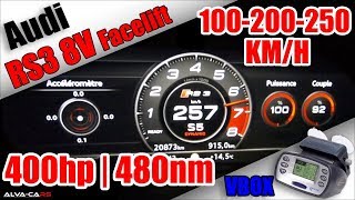 Audi RS3 400HP 100250Kmh Acceleration VBOX [upl. by Hocker]