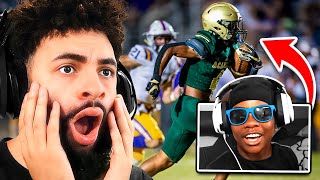 REACTING TO ANGELS IRL FOOTBALL HIGHLIGHTS NO ONE CAN TACKLE ANGEL THIS IS INSANE [upl. by Nie]