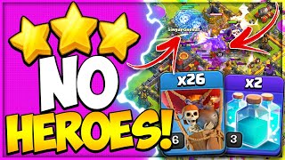 Overpowered No Hero 3 Attack You Will Love TH10 Electrone LaLoon Attack Strategy in Clash of Clans [upl. by Bates]