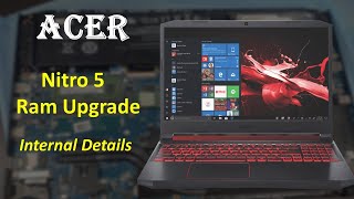 Acer Nitro 5 RAM Upgrade Process  Internal Details Hindi [upl. by Nairim]