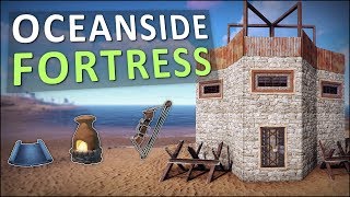 Starting a FORTRESS by the SEA  Rust Solo Survival 1 [upl. by Inaniel]