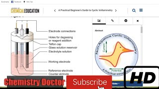 Complete Guide to Cyclic Voltammetry  Part 1  Beginners Tutorial [upl. by Pomeroy]