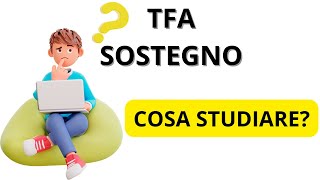 TFA Sostegno cosa studiare [upl. by Montgomery]