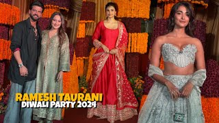 Pooja Hegde Daisy Shah and Sonakshi Sinha With Husband At Ramesh Taurani Diwali Party [upl. by Zima]