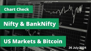 Nifty BankNifty US Markets amp Bitcoin chart review Nifty BankNifty Bitcoin dowjones nasdaq [upl. by Ayidah]