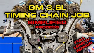 How To Replace Timing Chain On Chevy  GM 36L V6  Full Length Removal and Install  With Tips [upl. by Yvel]