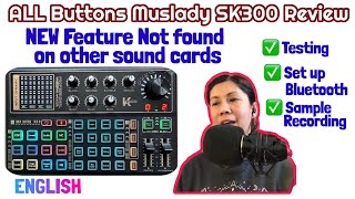 Muslady SK300 Review Testing ALL the Buttons and Recording Set Up amp sample [upl. by Llerrat]