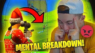 I HAD A MENTAL BREAKDOWN Fortnite Battle Royale [upl. by Lavro]