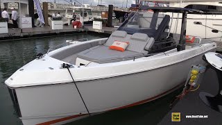 2022 Schaefer V33 Motor Yacht  Walkaround Tour  2022 Miami Boat Show [upl. by Reywas]