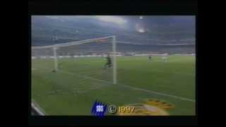 Seedorf half way goal Real Madrid 9798 [upl. by Aisekal]